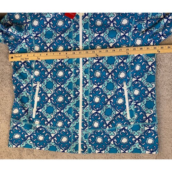 Talbots New Womens Size 1X Blue & White Full-Zip Jacket With Pockets - Picture 5 of 16